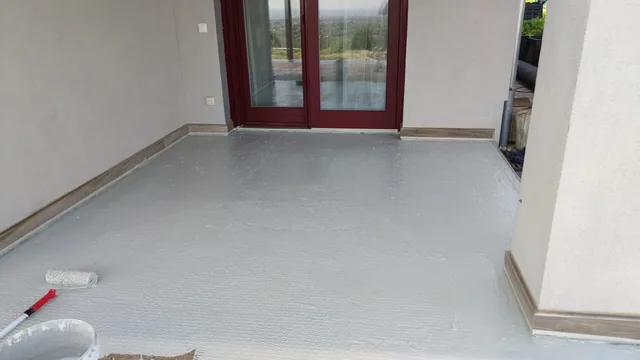 Terasz vízszigetelési munkafotója.